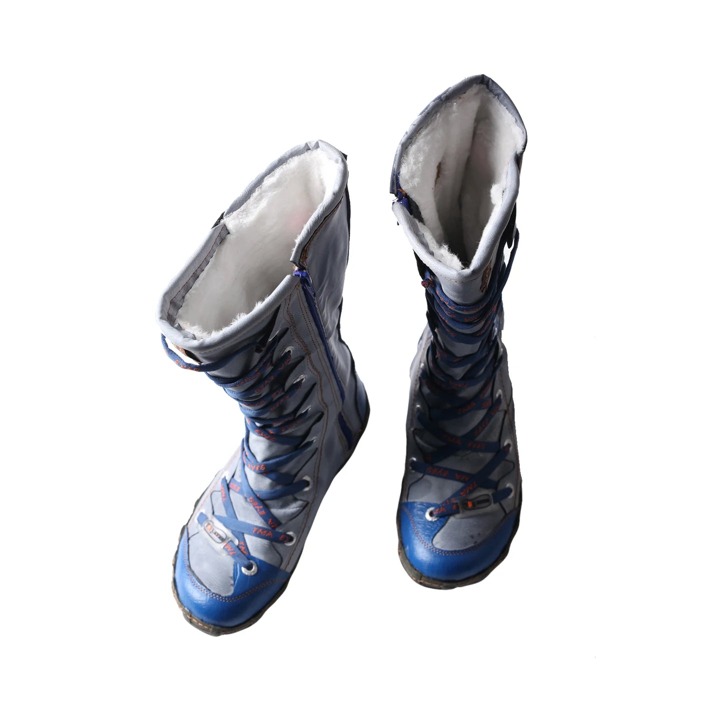 TMA EYES Winter Warmth Knee High Boots With Side Zipper