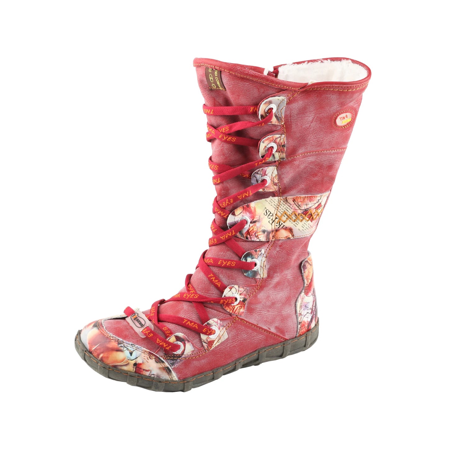 TMA EYES Winter Warmth Knee High Boots With Side Zipper