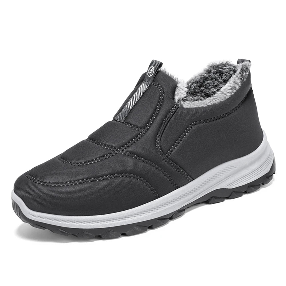 Warm Thermal Ankle Boots For Men Non Slip Walking Shoes
