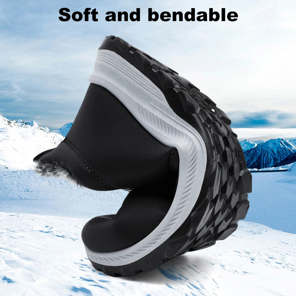 Warm Thermal Ankle Boots For Men Non Slip Walking Shoes