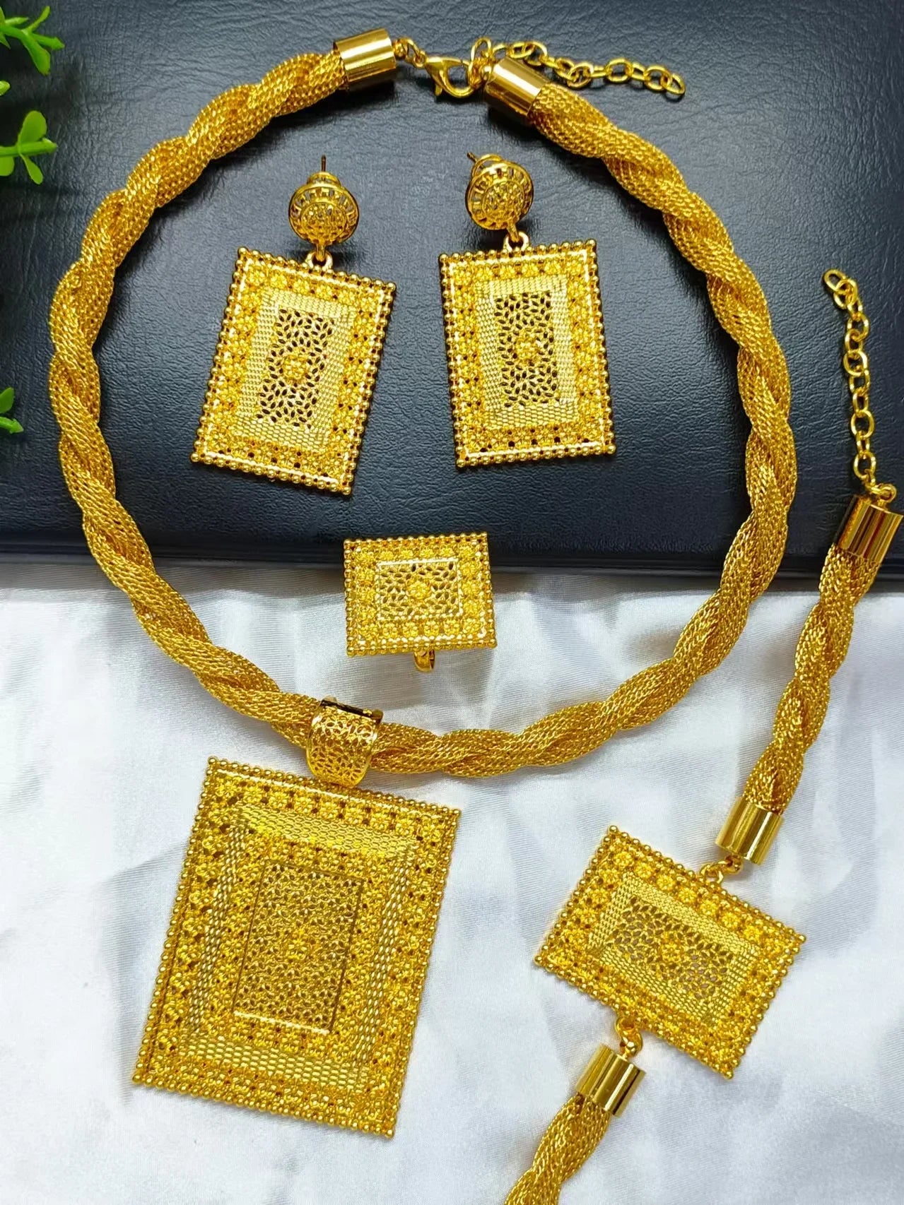 UBLAIK Nigerian Jewelry Set For Wedding African Necklace