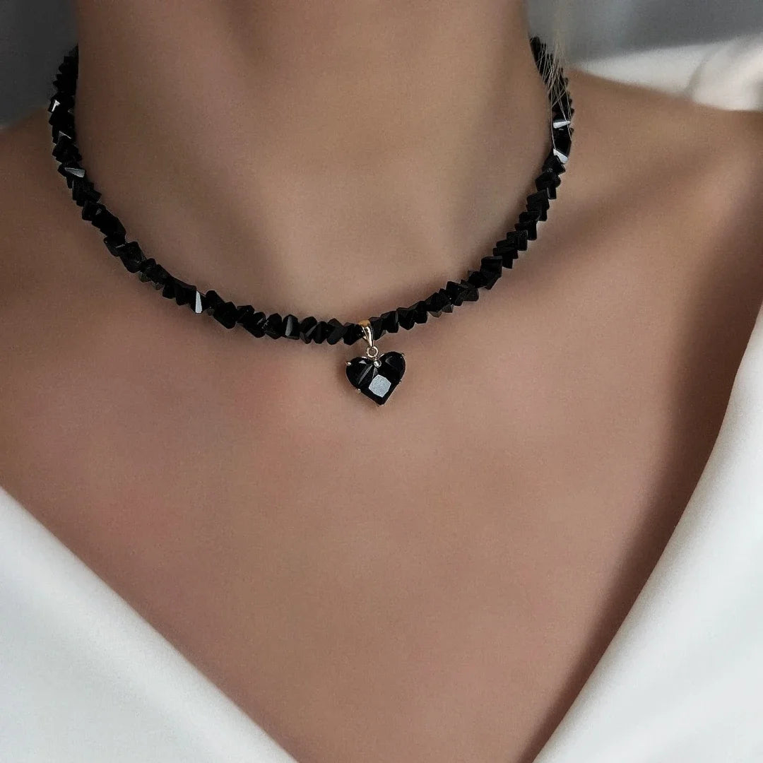 Bls-Miracle Zircon Heart Pendant Necklace For Women