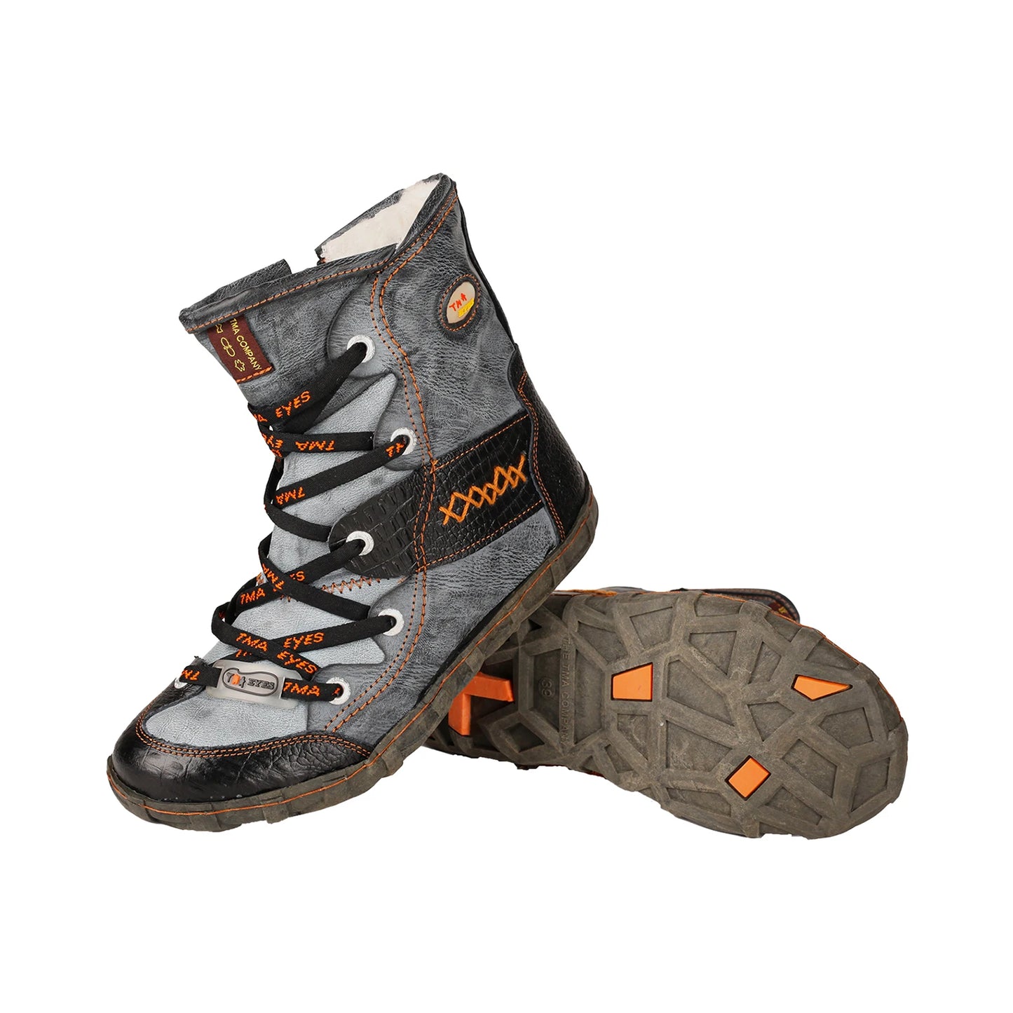 TMA EYES Women's Camouflage PU Leather Short Duck Boots Casual