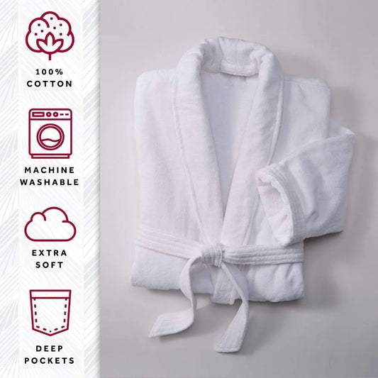 Hign Concerned Terry Velour Bathrobe Luxury Hotel Spa Robe