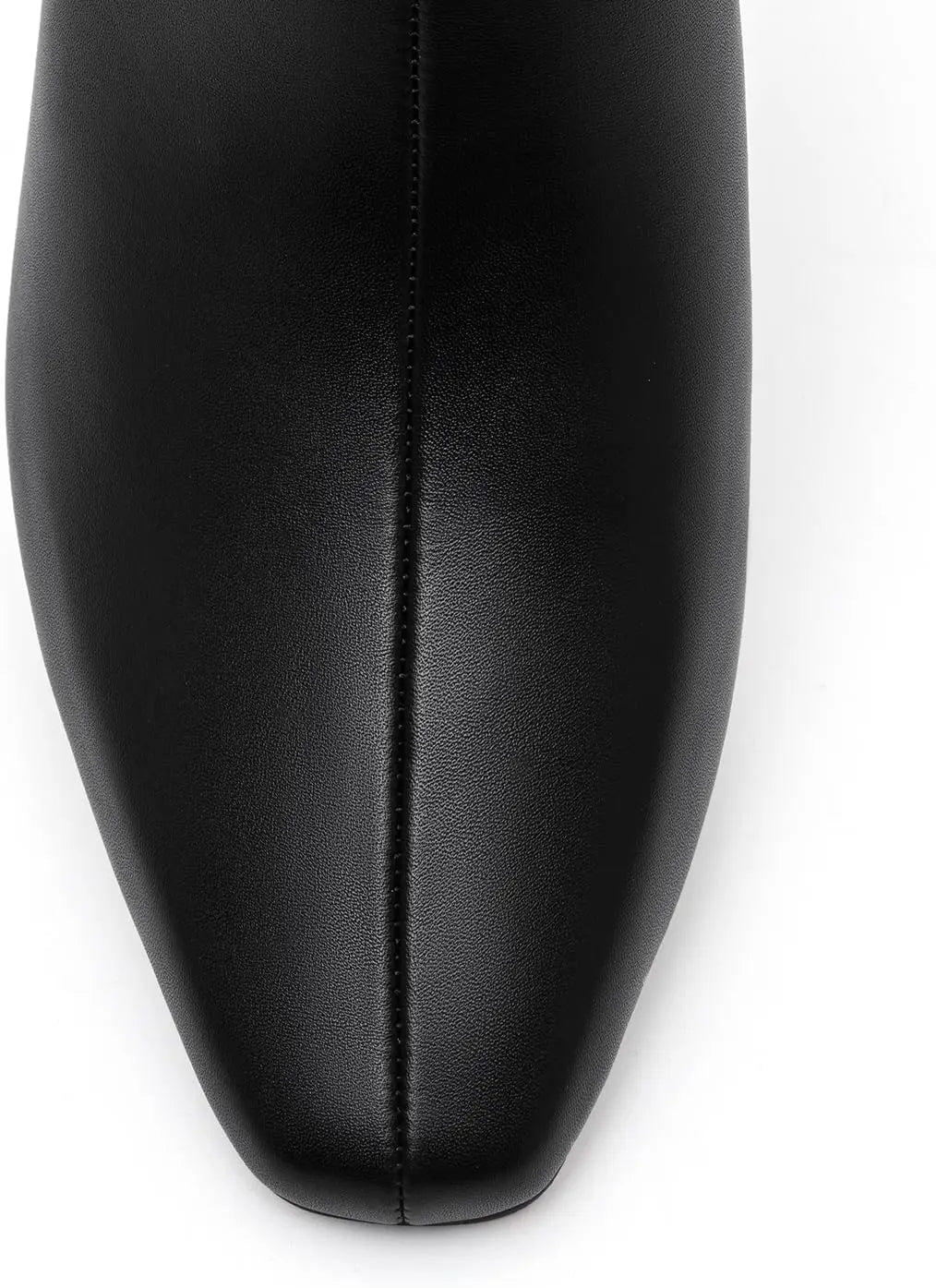 Athlefit Women's Ankle Boots Low Heel Pointed Toe Zipper