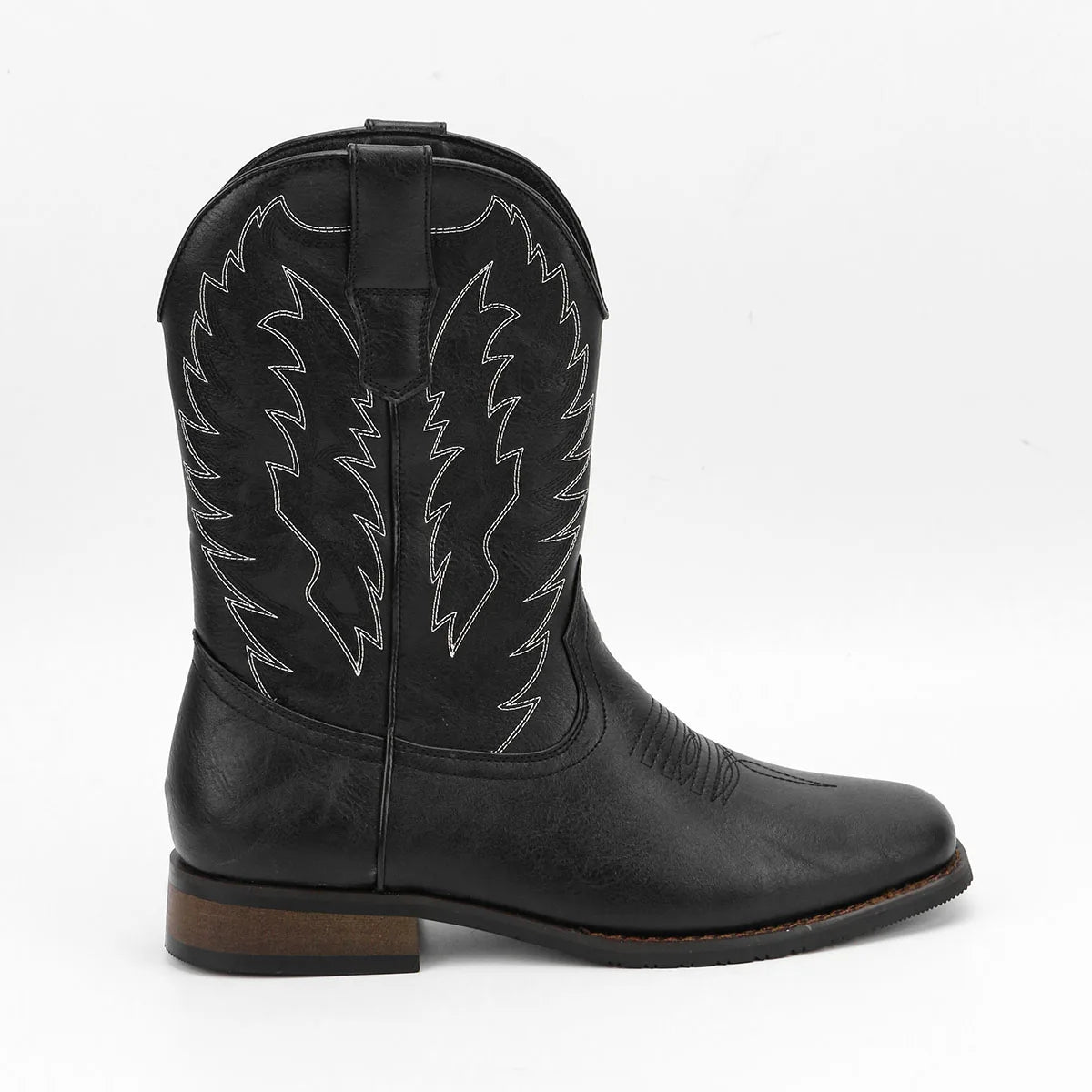 Mens Desert Cowboy Boots Square Toe Phoenix Embroidered Western Boots