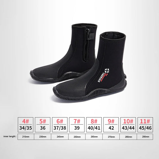 Neoprene Diving Boots Non Slip Water Shoes For Snorkeling And Water Sports