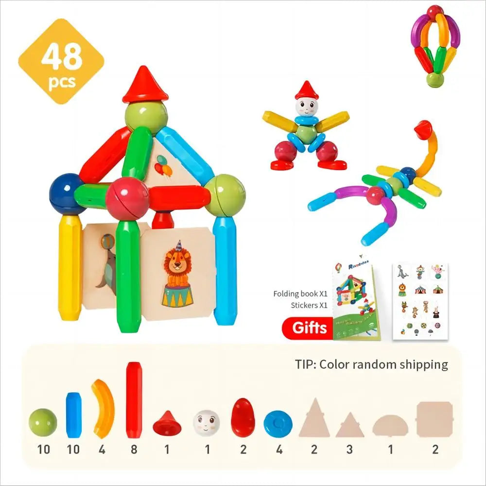 Romboss Magnetic DIY Construction Kit For Kids Montessori