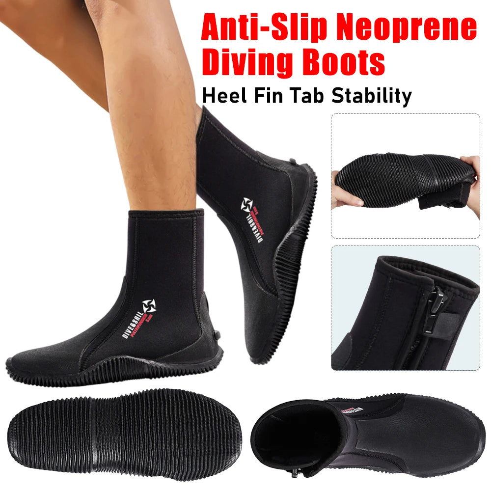 Neoprene Diving Boots Non Slip Water Shoes For Snorkeling And Water Sports